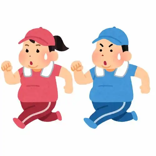  赛跑马拉松运动会晨练跑步健身锻炼爬楼梯卡通插画免扣素材手绘png12插画运动比赛健身