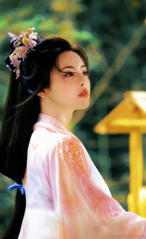  组图杨超越晒七时吉祥生图剧照古装造型温婉美貌动人