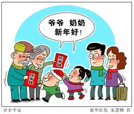  漫画走进春节时间组图