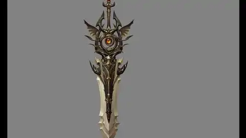  零基础武器模型uv贴图全流程完整版