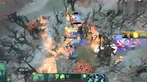  dota2超神操作,视觉效果爆炸,战斗一马当先
