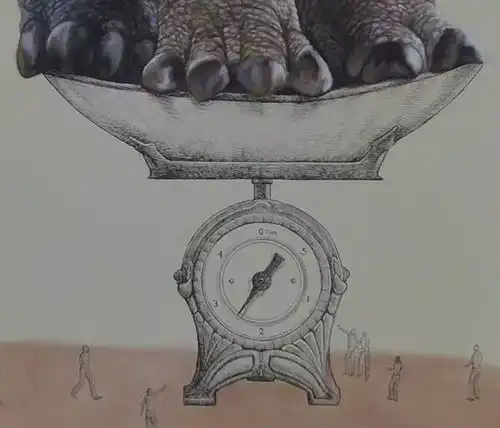  这个画家画的彩铅动物很奇怪你们发现了吗