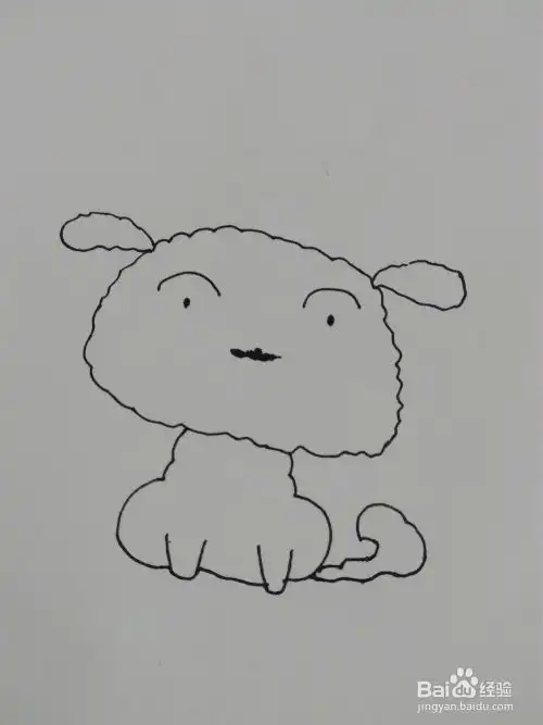  简笔画画一只萌萌哒小白