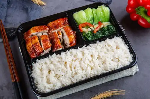  金牌烤鸭饭盒饭