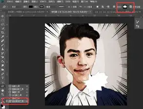  屌炸了ps把真人头像制成搞笑漫画