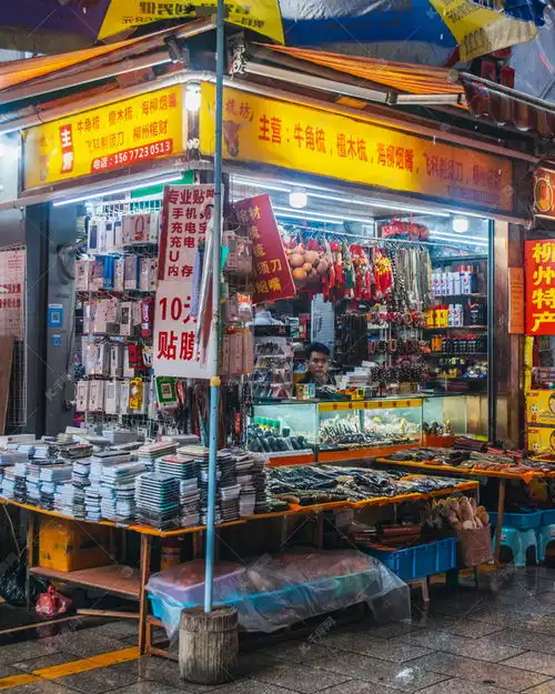  手机贴膜地摊高清摄影大图千库网