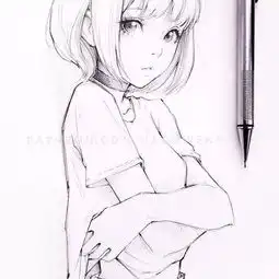  小清新的美少女漫画,拿去做头像吧