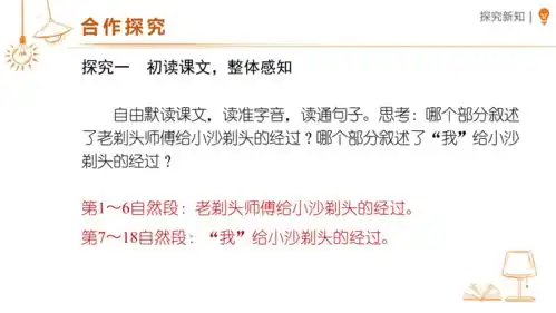  19.剃头大师第一课时课件共22张ppt