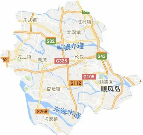 佛山顺德地图