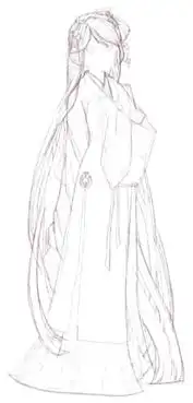 会点画丨色铅笔漫画,温婉少女,古典美少女的绘制过程
