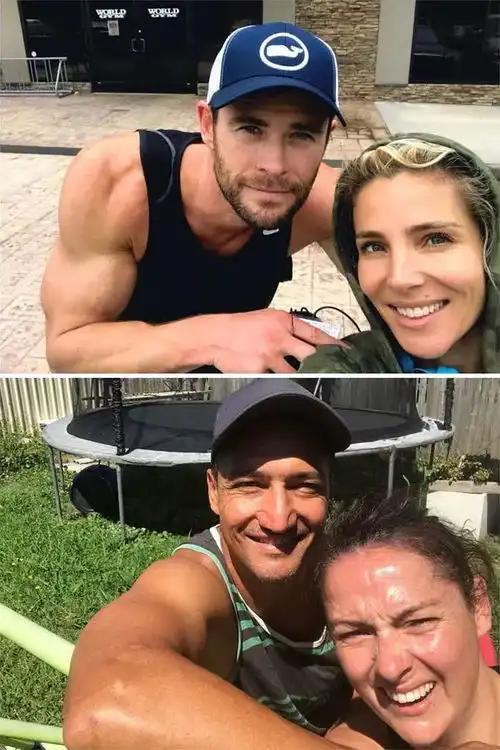  这妇女模仿ins上的名人照片,只有一张我觉得搞笑