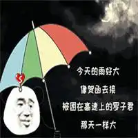  今天的雨好大表情包微信头像图片大全