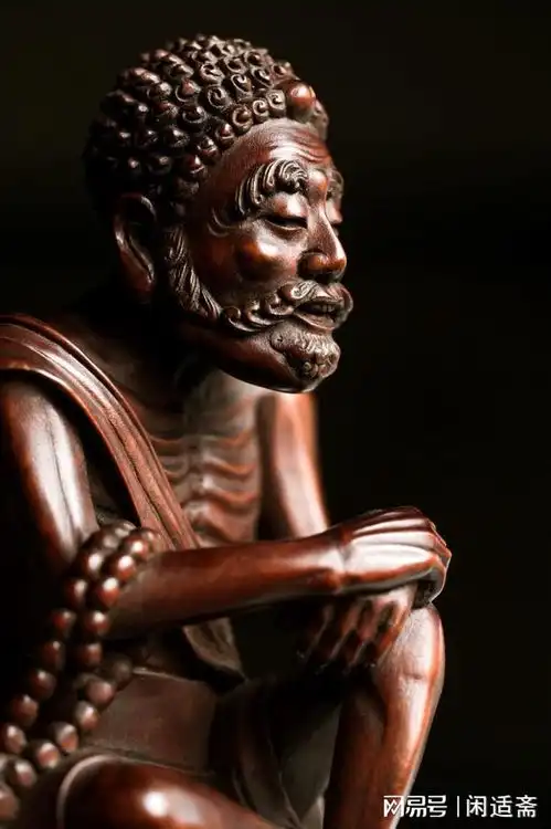 安贫乐道,黄杨木雕,痩骨罗汉  安贫乐道,黄杨木雕,痩骨罗汉