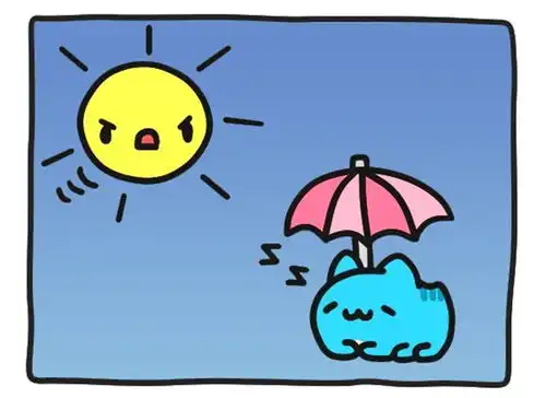  恶搞漫画太阳被要掉一口变成了月亮
