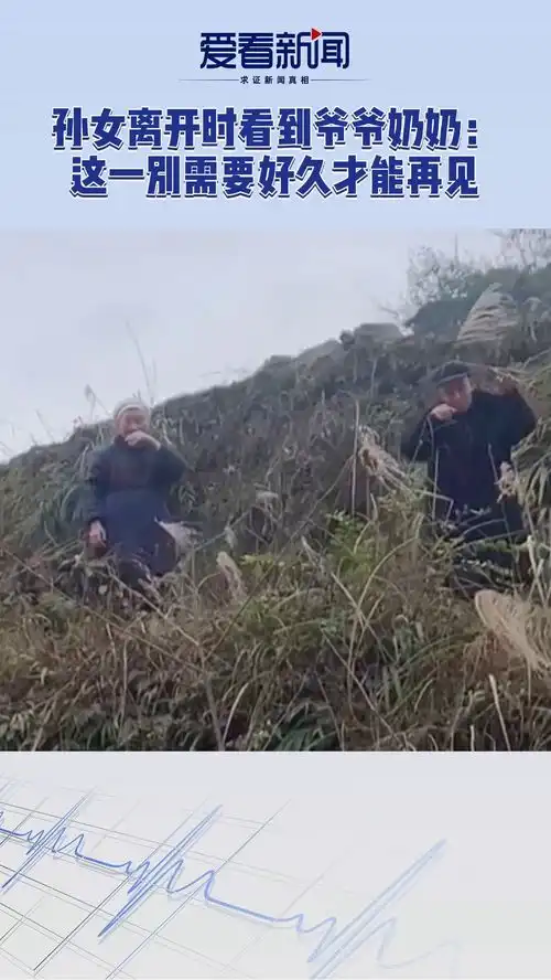 孙女离开时看到爷爷奶奶的背影,心里一酸  孙女离开时看到爷爷奶奶的背影,心里一酸