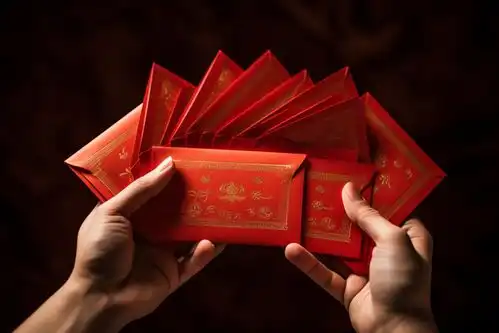  新年过年利是压岁钱红包摄影图广告素材下载至来源处